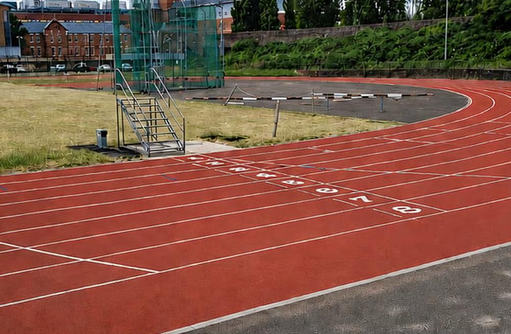 The running track at Linford Christie Stadium